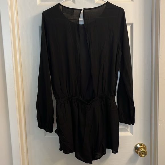 NWOT NECTAR black romper w/pockets - Picture 2 of 8